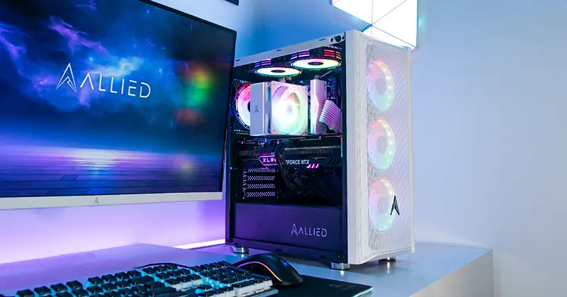 An Allied Patriot gaming PC within our range of affordable gaming desktops